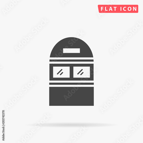 Newspaper kiosk booth