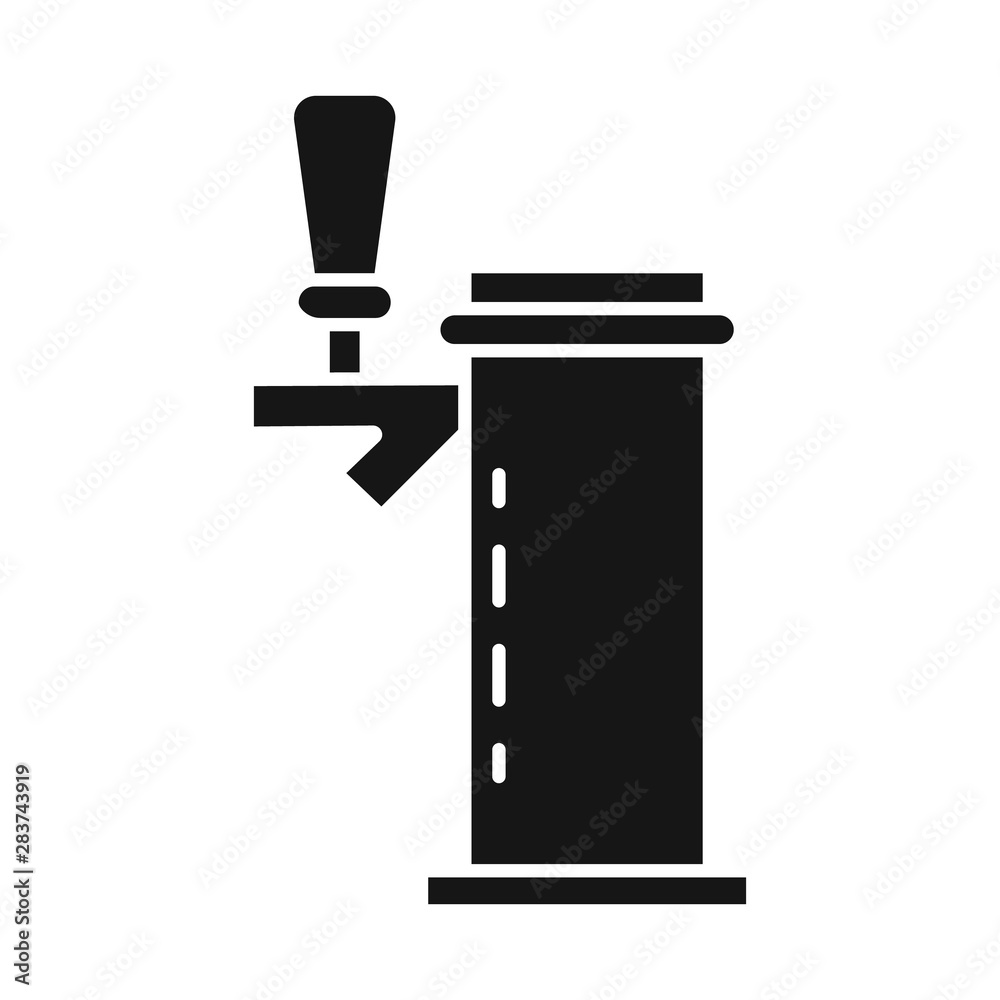 Vector design of tap and drink icon. Set of tap and handle stock vector illustration. Vector design of tap and drink icon. Set of tap and handle stock vector illustration.