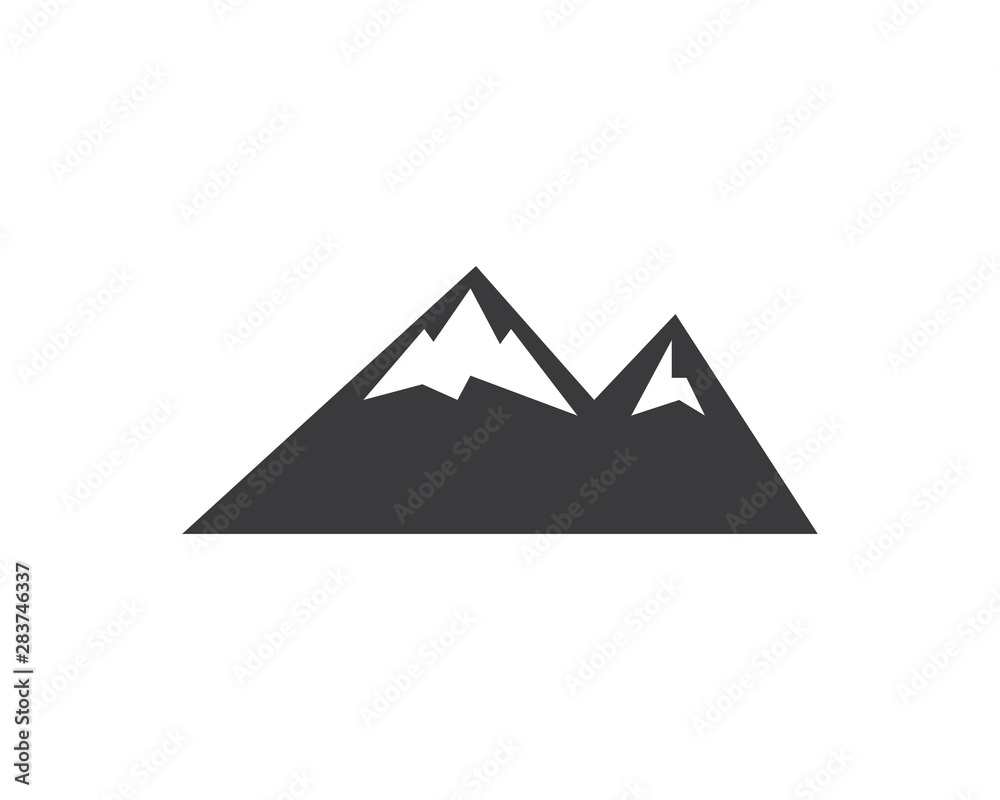 High Mountain icon Logo vector illustration design High Mountain icon Logo vector illustration design