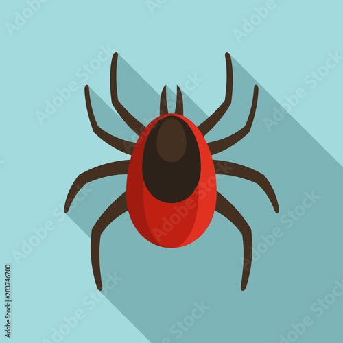 Infection mite icon. Flat illustration of infection mite vector icon for web design