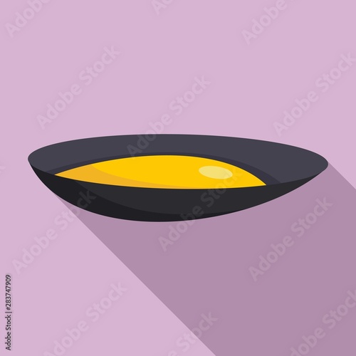 Food mussels icon. Flat illustration of food mussels vector icon for web design