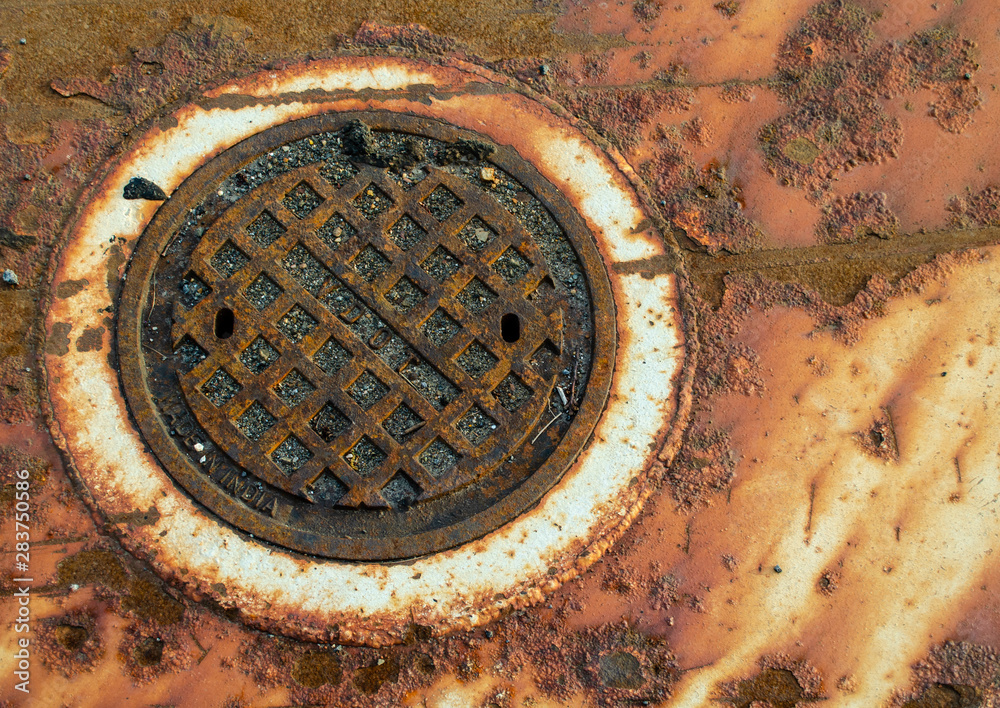 Rusty Manhole Cover