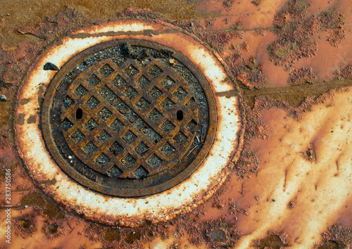 Rusty Manhole Cover
