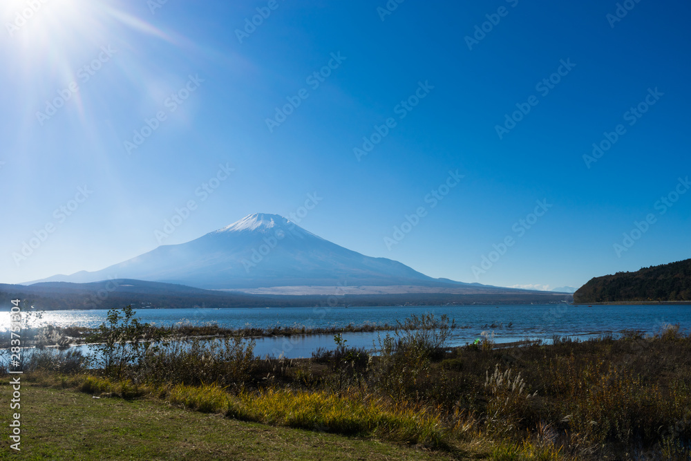 富士山と山中湖