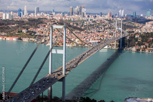 Aerial view of Bosphorus Bridge