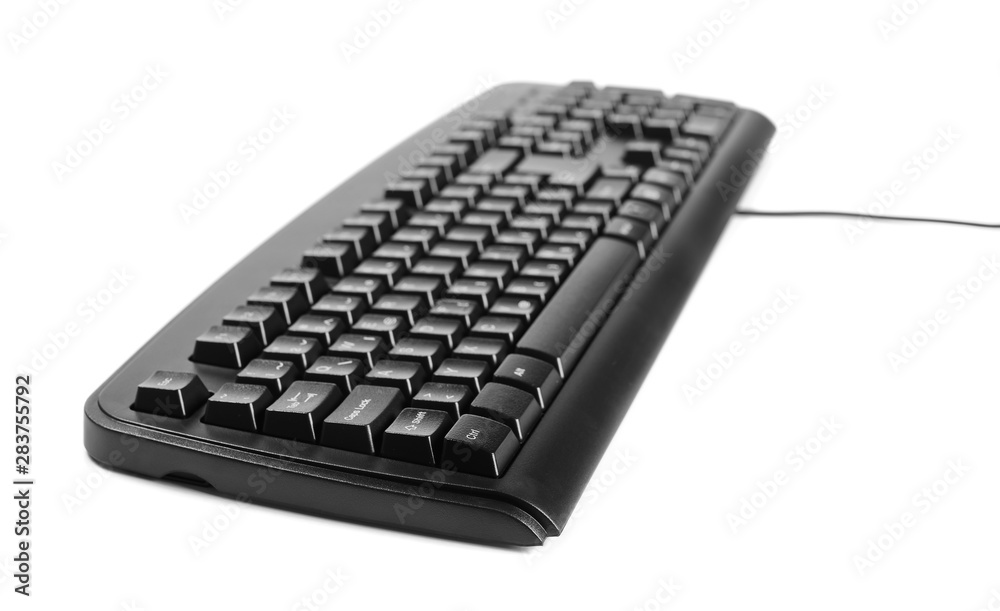 Computer, pc keyboard isolated on white background Computer, pc keyboard isolated on white background
