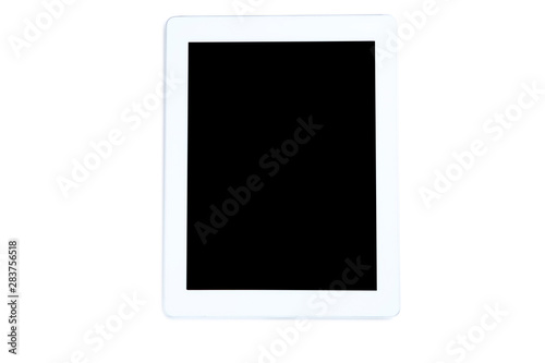 Tablet computer isolated on white background