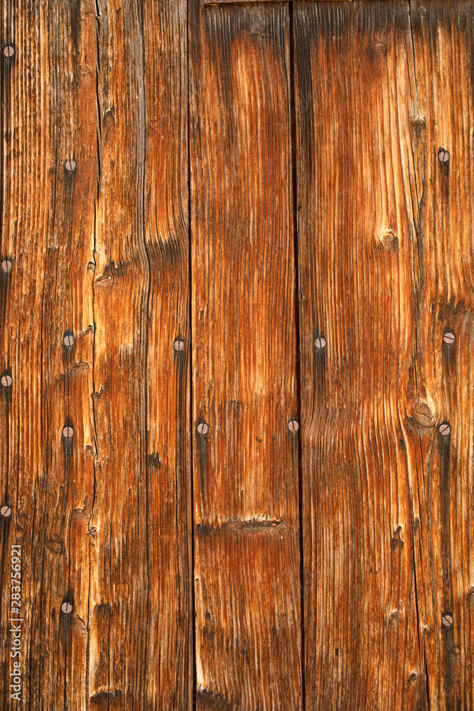 Fototapeta premium Brown wood texture background.