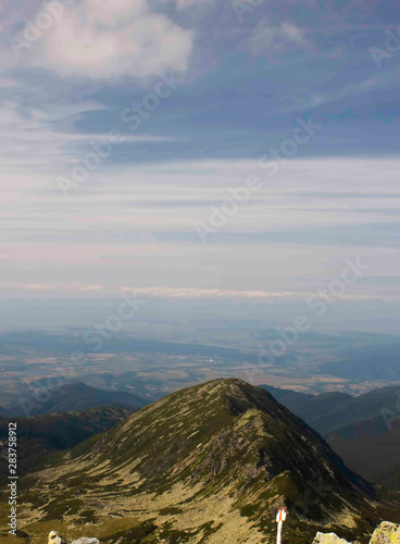 Mystical view at the top of the mountain