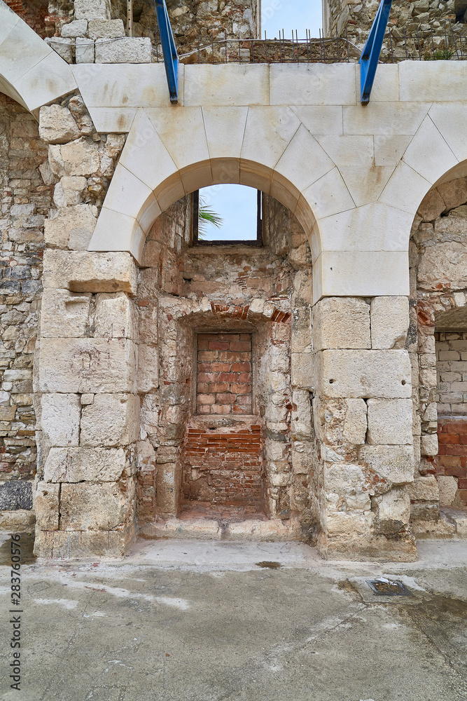 Streets of Split city. Croatia