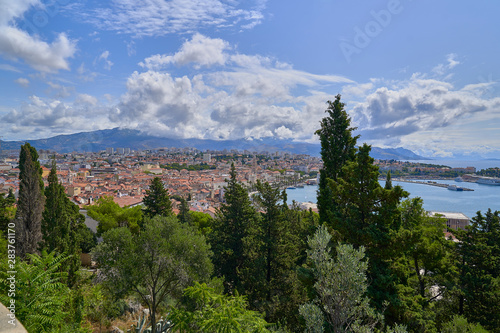 Panorama of Split city. Croatia