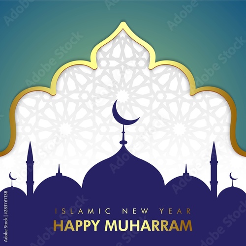 islamic new year happy muharram template