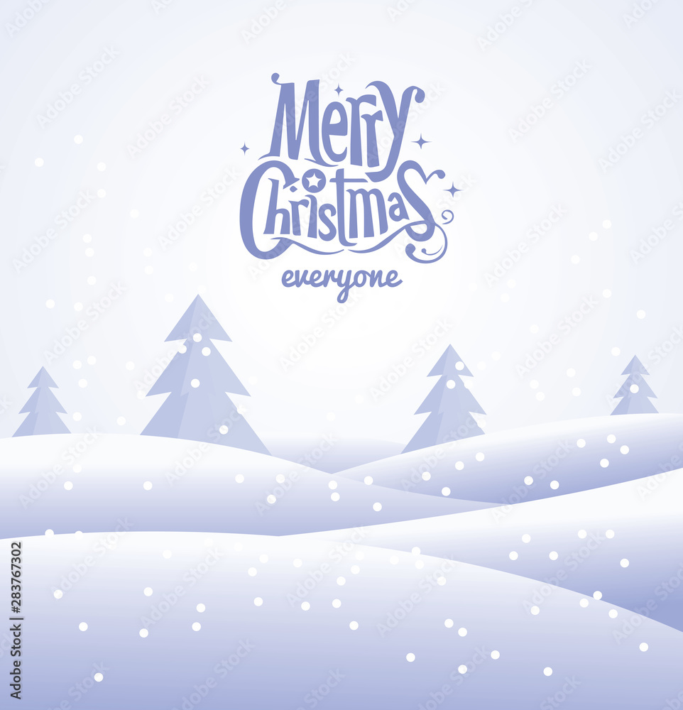  Christmas Background with Shining Silver Snowflakes. Vector illustration.