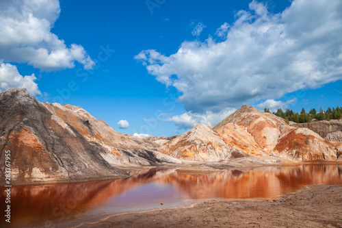 mountains on planet Mars landscape