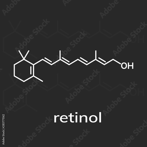 Retinol or vitamin A chemical formula