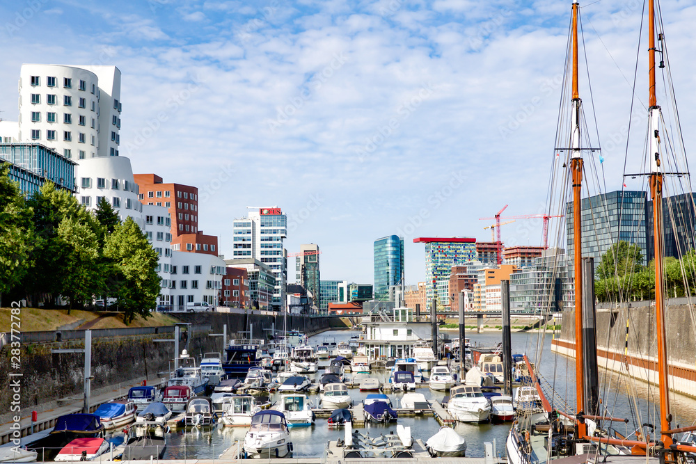 Medienhafen in Düsseldorf - Deutschland