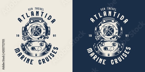 Vintage nautical emblem