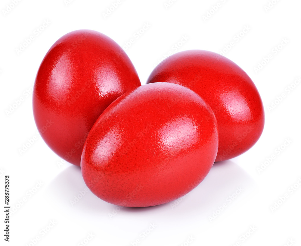easter eggs isolated on white easter eggs isolated on white