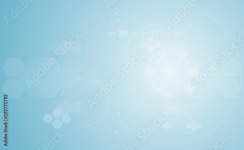 Abstract medical medicine and science concept innovation technology molecular structures chemical .space for text. vector background