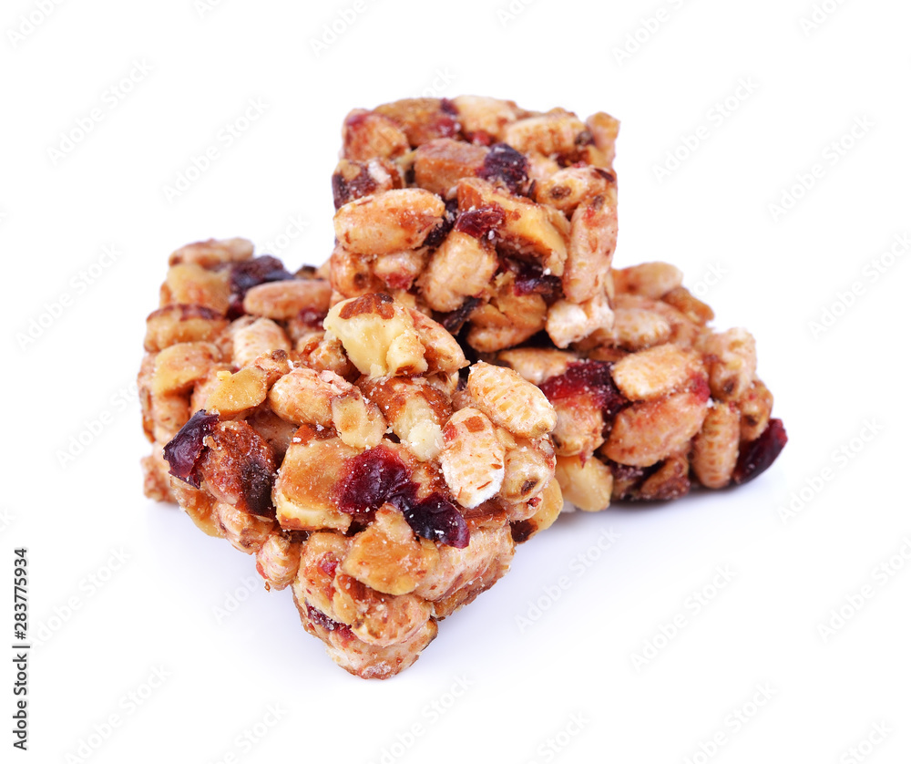 cereal bar isolated on white background cereal bar isolated on white background