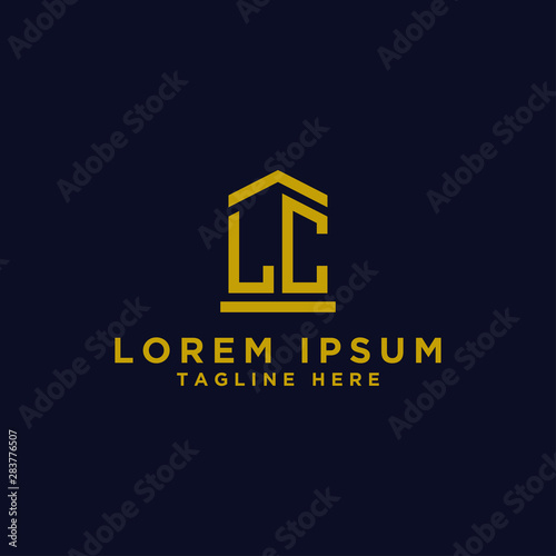 Inspiring company logo design from the initial letters to the LC logo icon. -Vectors
