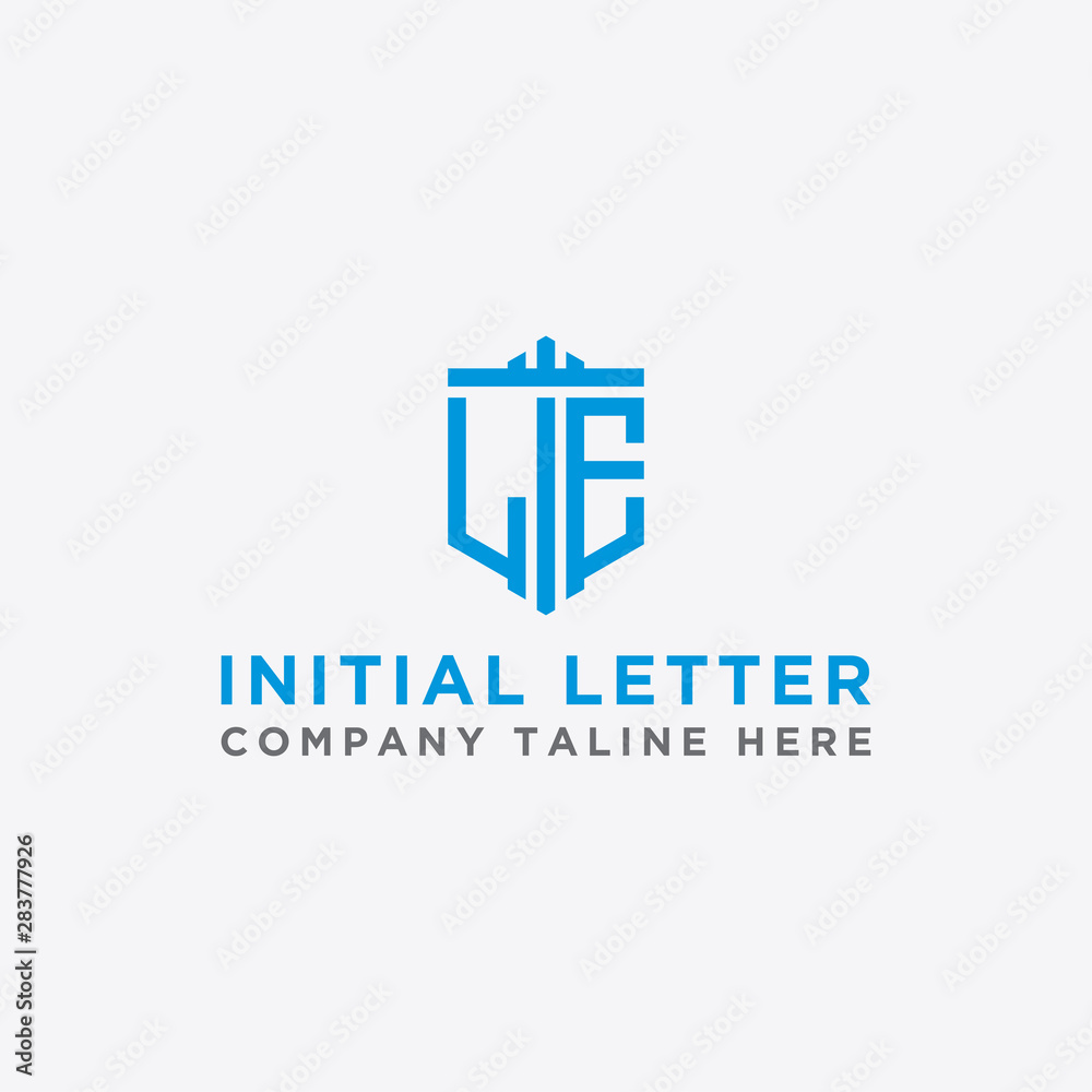 Obraz premium Inspiring company logo designs from the initial letters LE logo icon. -Vectors