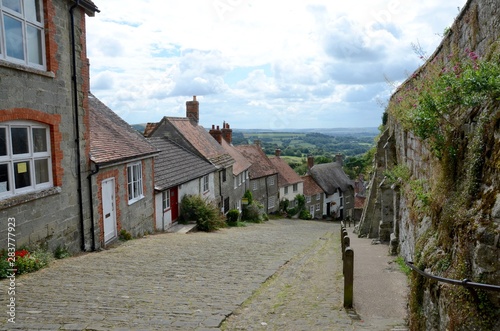 Gold Hill, Shaftesbury, England is famous for being the location of the Hovis bread advert.