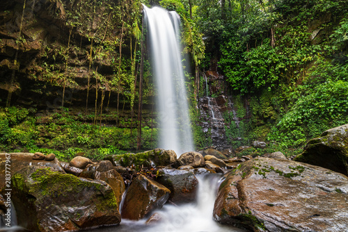 Fototapeta Naklejka Na Ścianę i Meble -  Mahua Waterfall in Crocker Range National Park Tambunan Sabah Borneo Malaysia