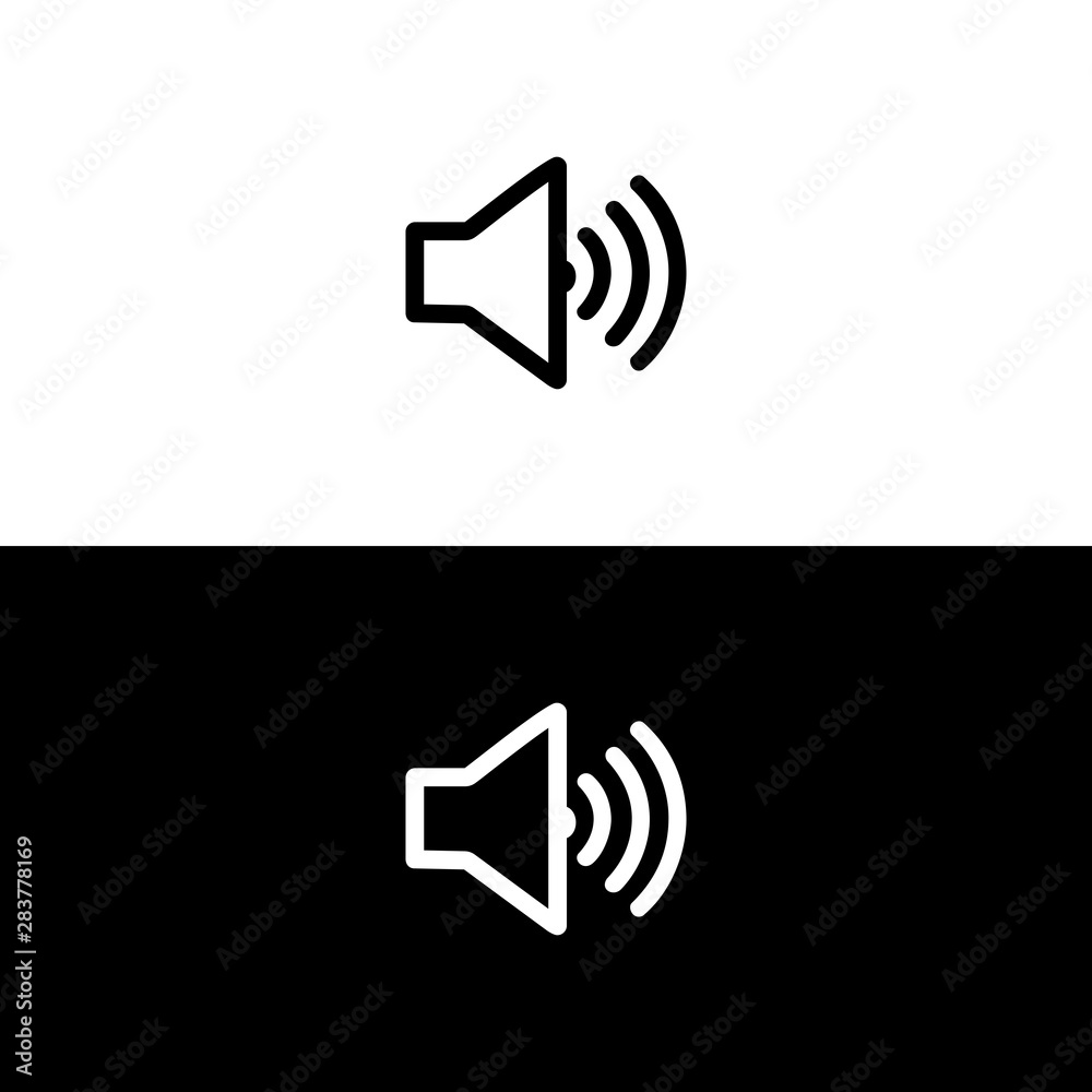 speaker icon, audio symbol icon vector speaker icon, audio symbol icon vector