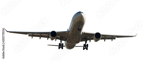 Passenger plane isolated