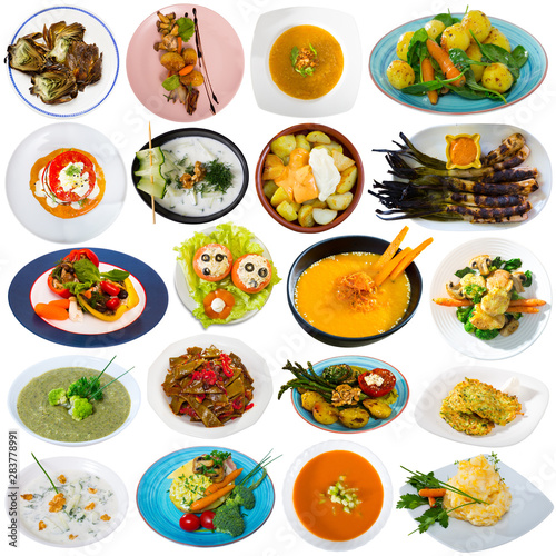 Collection of vegetable meals