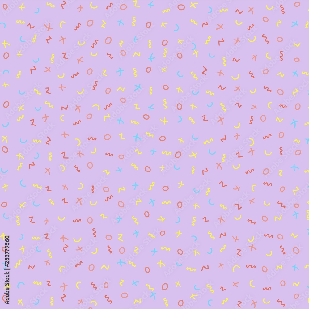 Trendy color abstract pattern with violet background. Abstract pattern for printed products.