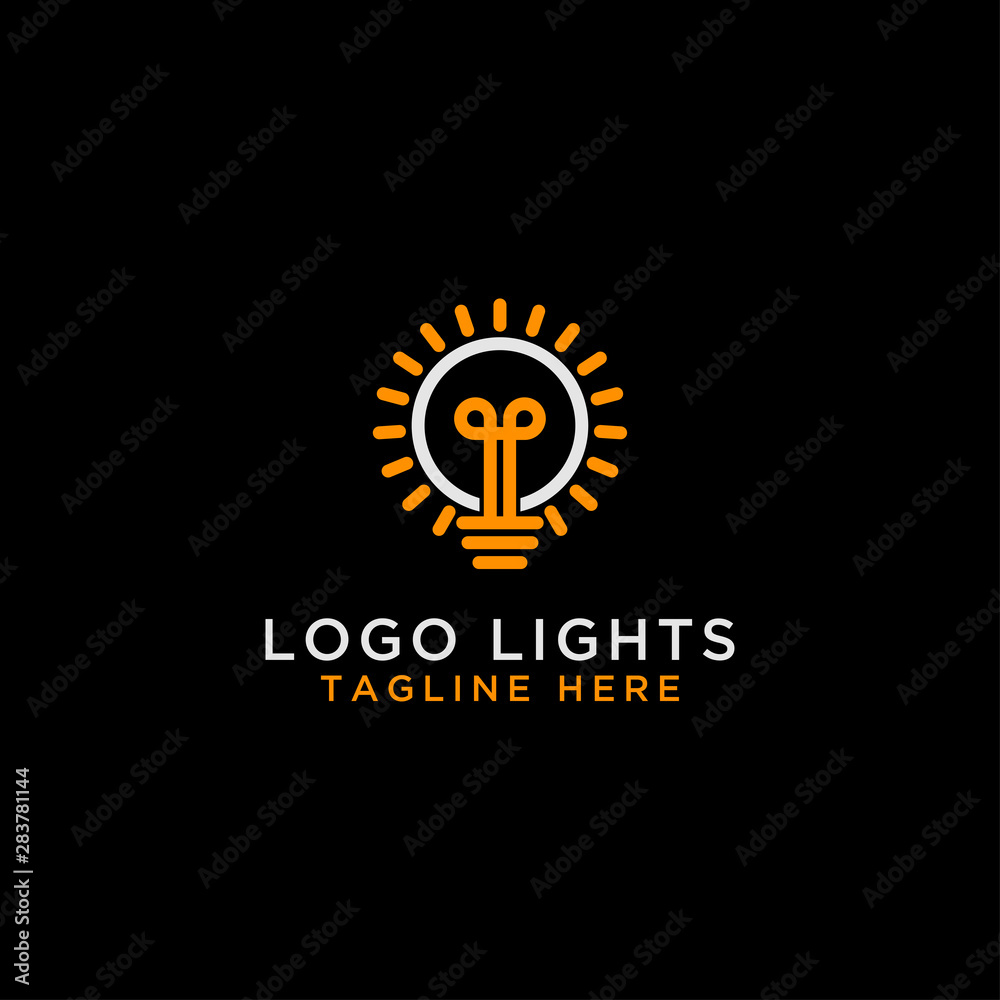 template vector logo bulb line art concept ideas electric energy electric power-vector template vector logo bulb line art concept ideas electric energy electric power-vector