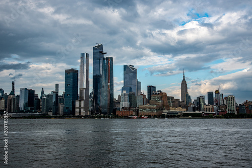 Hudson Yards from a boat in the Hudson River © rmbarricarte
