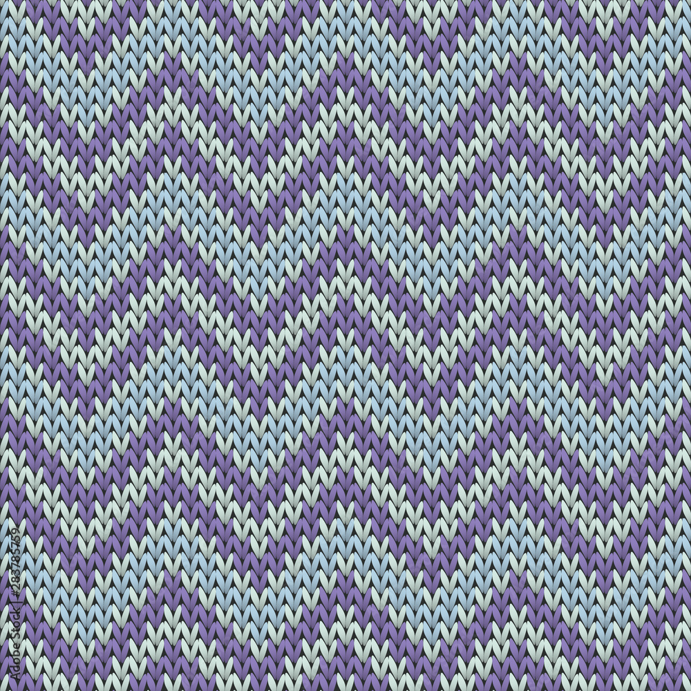 Woven chevron stripes knitted texture geometric
