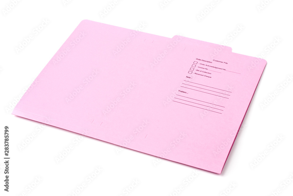 Pink folder Pink folder
