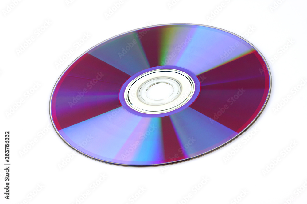 CD, DVD disc isolated on the white background CD, DVD disc isolated on the white background
