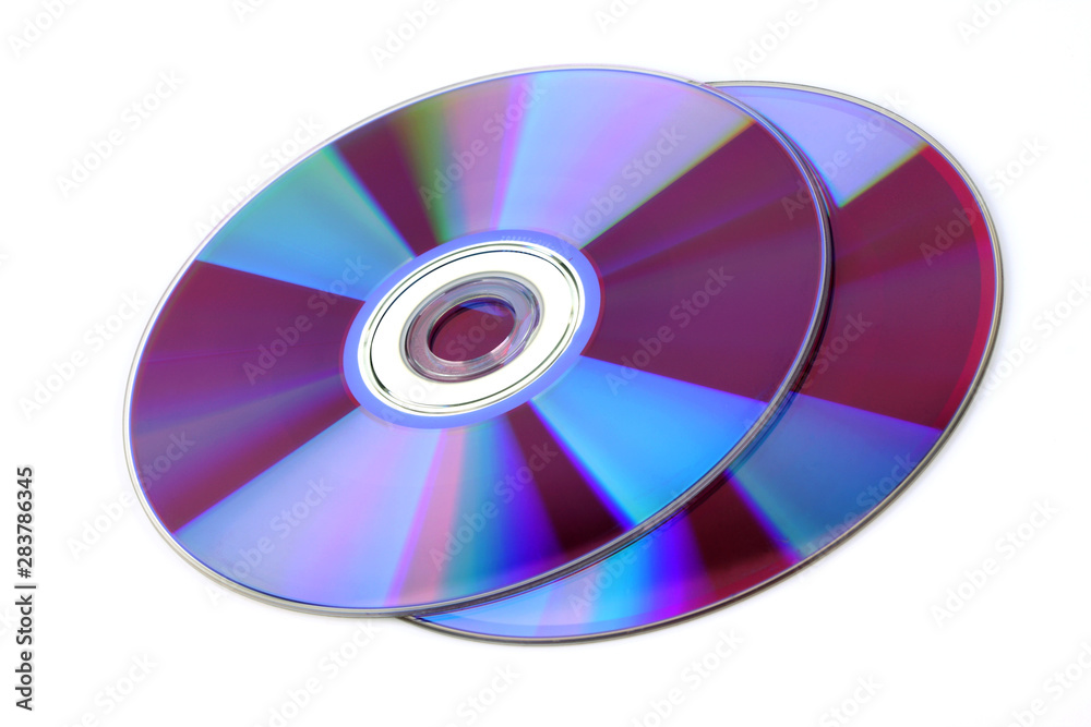 Cd dvd isolated on white background Cd dvd isolated on white background