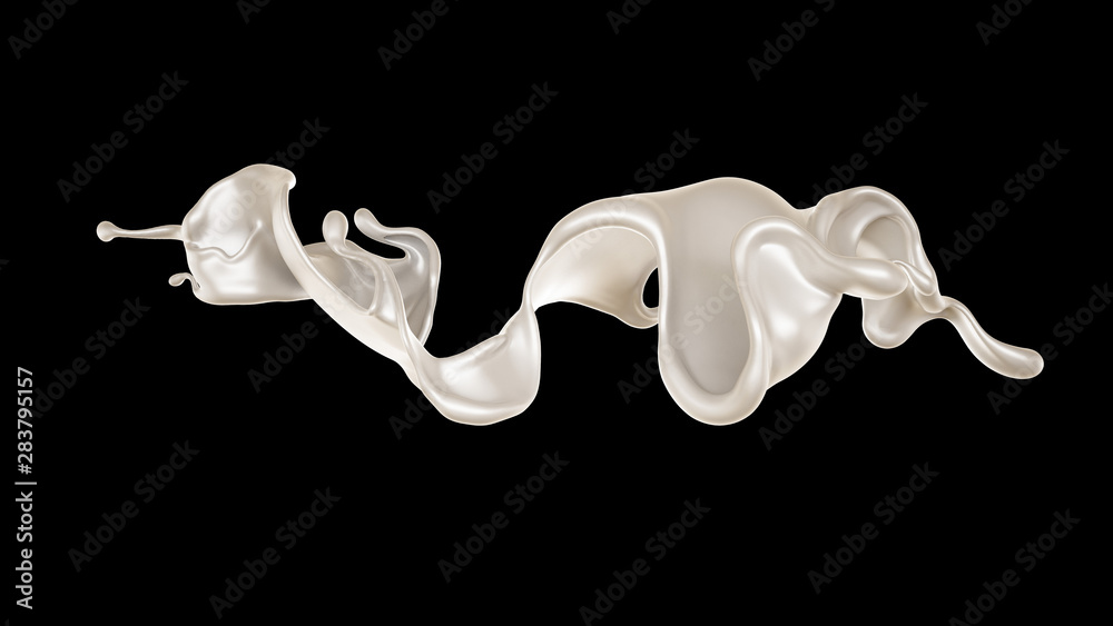 Splash of fluid. 3d illustration, 3d rendering. Splash of fluid. 3d illustration, 3d rendering.