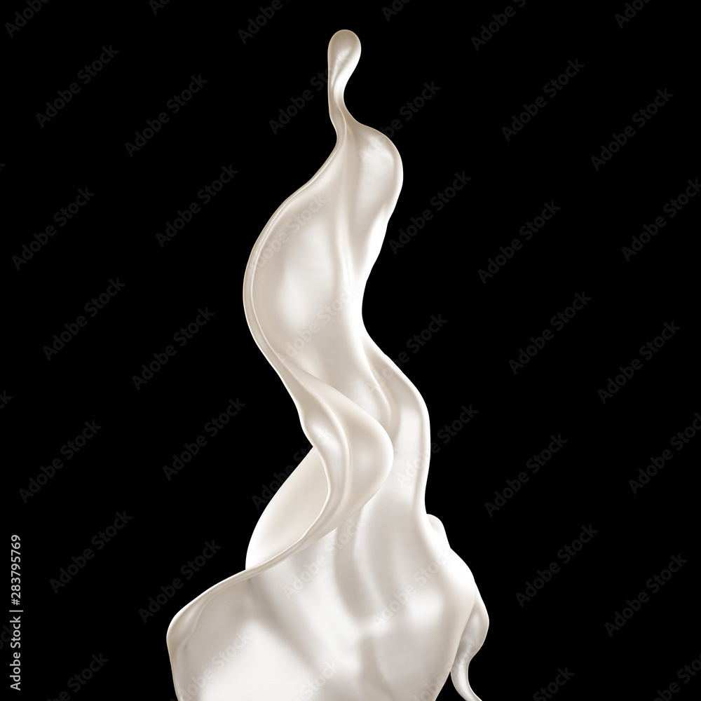 Splash of fluid. 3d illustration, 3d rendering. Splash of fluid. 3d illustration, 3d rendering.