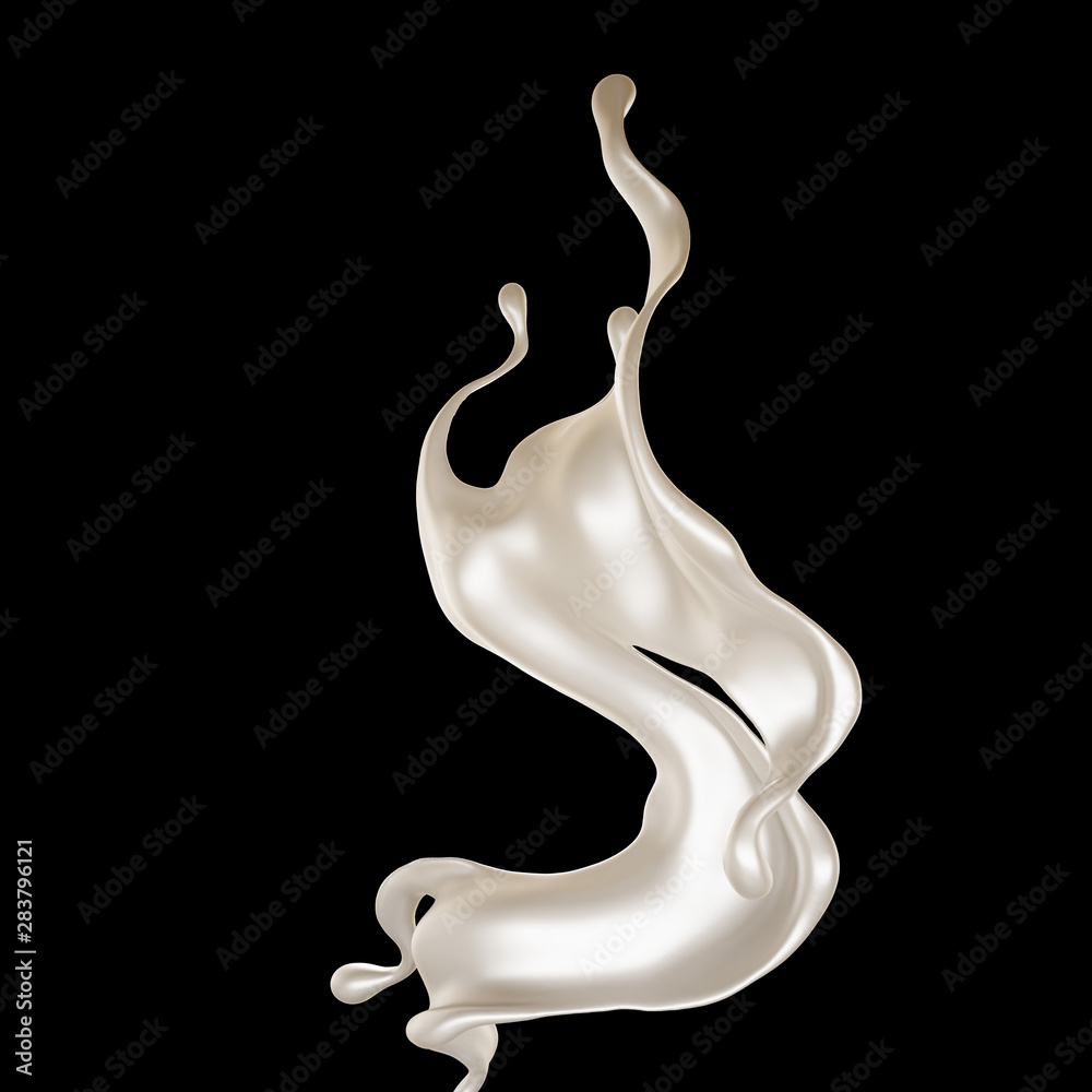 Splash of fluid. 3d illustration, 3d rendering. Splash of fluid. 3d illustration, 3d rendering.