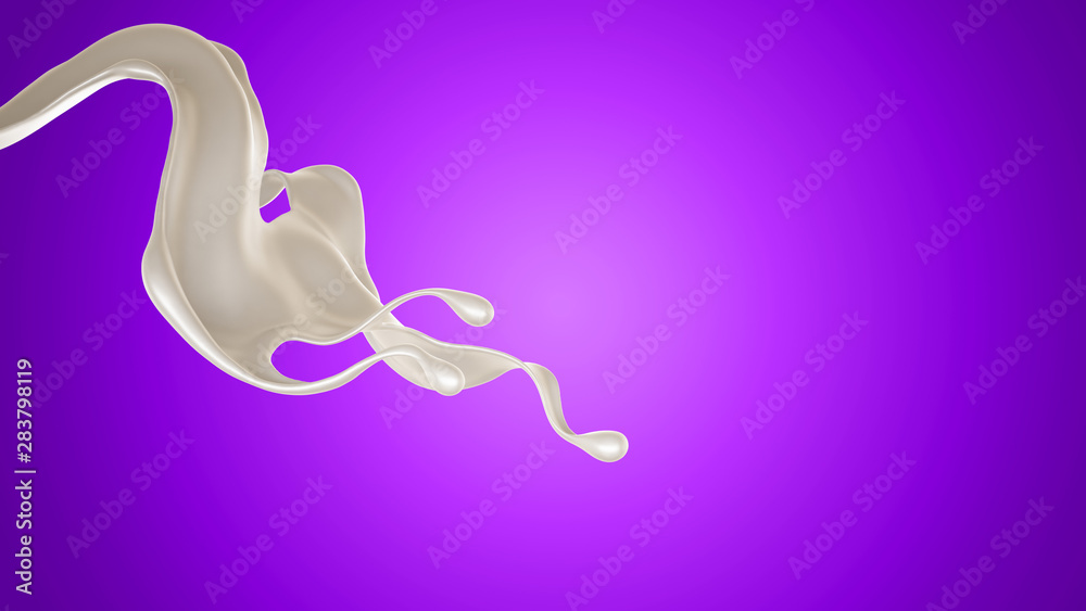 Splash of fluid. 3d illustration, 3d rendering. Splash of fluid. 3d illustration, 3d rendering.