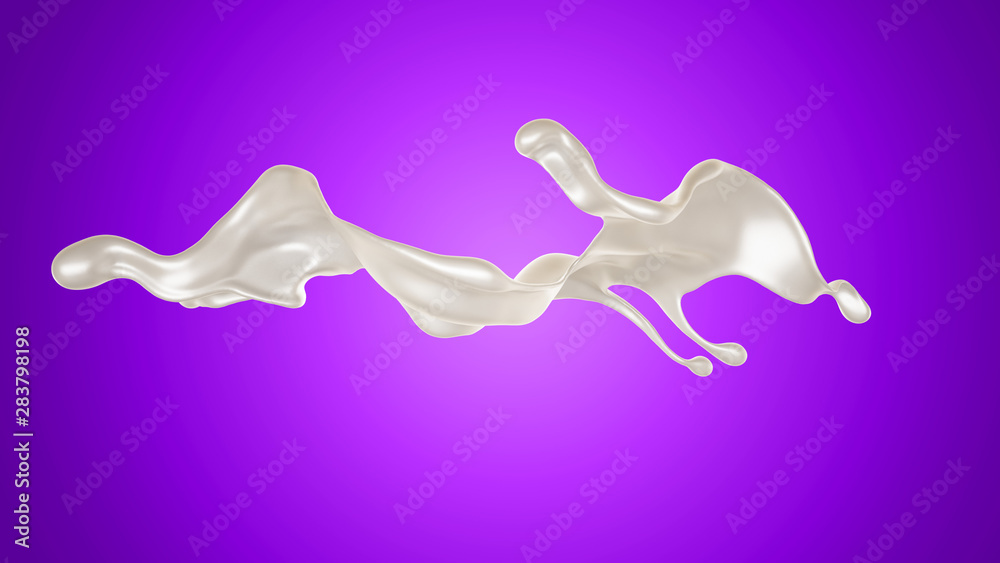 Splash of fluid. 3d illustration, 3d rendering. Splash of fluid. 3d illustration, 3d rendering.