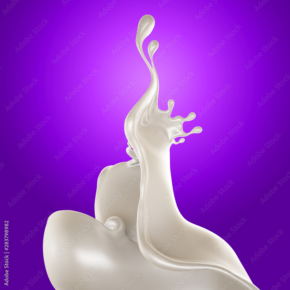 Splash of fluid. 3d illustration, 3d rendering. Splash of fluid. 3d illustration, 3d rendering.