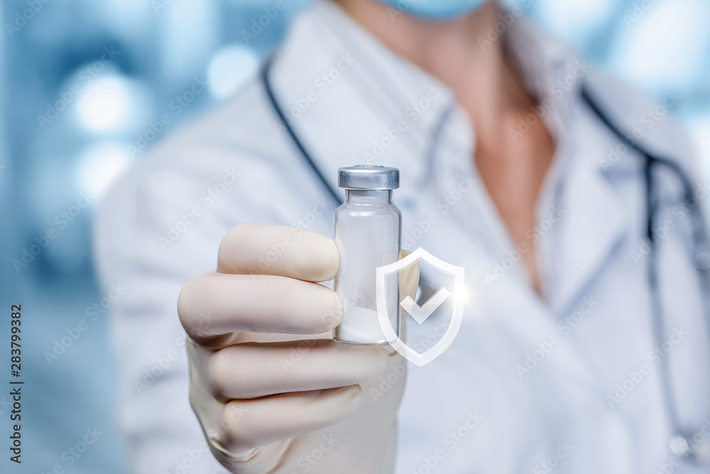 Concept of the drug to protect the body from viruses. Concept of the drug to protect the body from viruses.