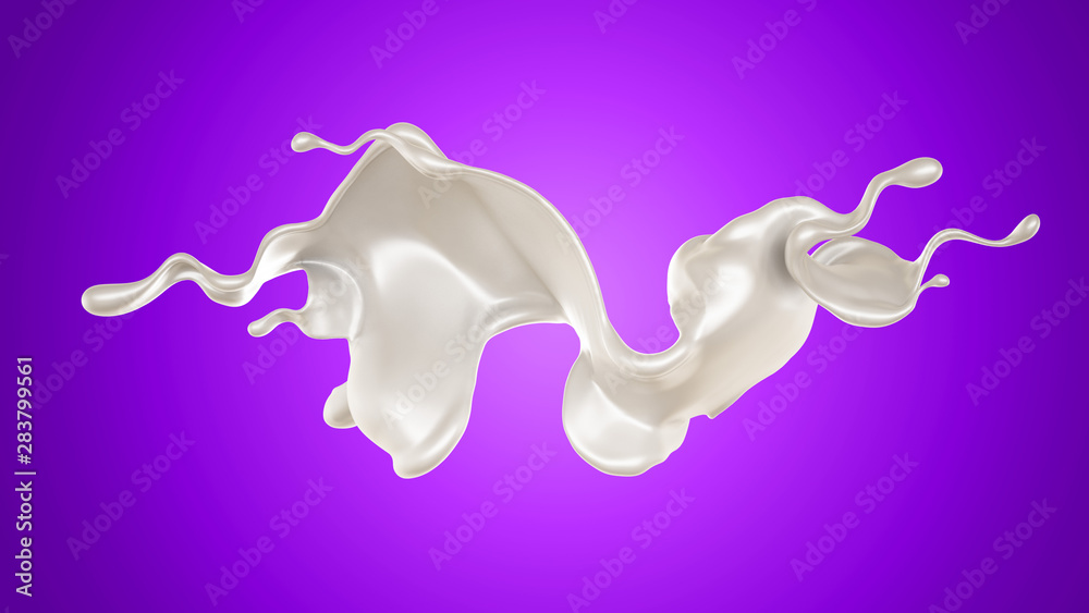 Splash of fluid. 3d illustration, 3d rendering. Splash of fluid. 3d illustration, 3d rendering.