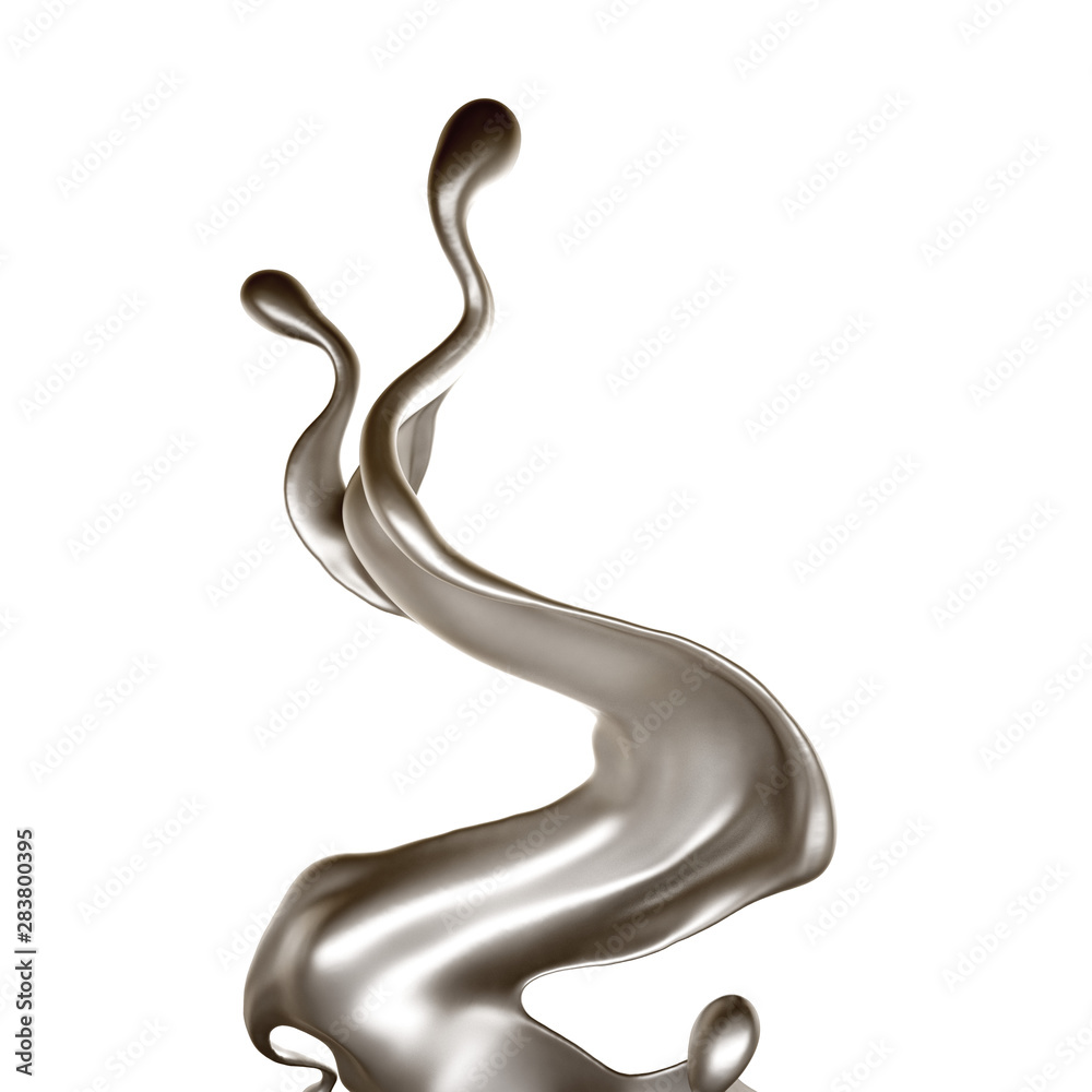 Splash of fluid. 3d illustration, 3d rendering. Splash of fluid. 3d illustration, 3d rendering.