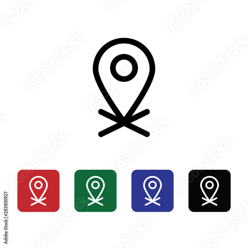 Location, placeholders, vector icon. Can be used for web and mobile. Navigation and map vector icon