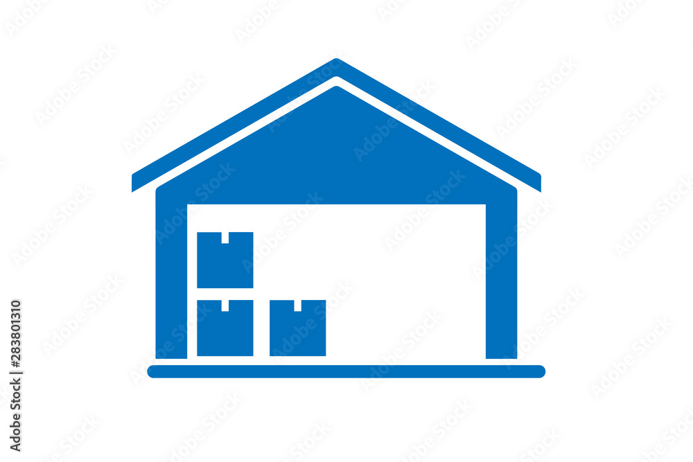Product warehouse icon vector on white background 