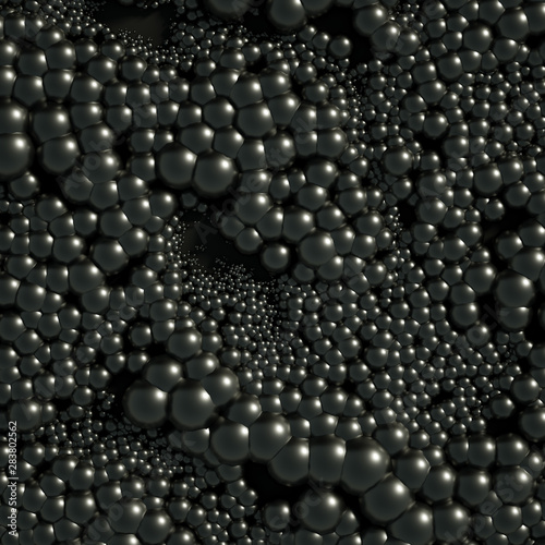 Beautiful background with balls, science, molecule, atom. 3d illustration, 3d rendering.